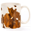 Elsa Cowhide Mug, Set of 4 Mug Set
