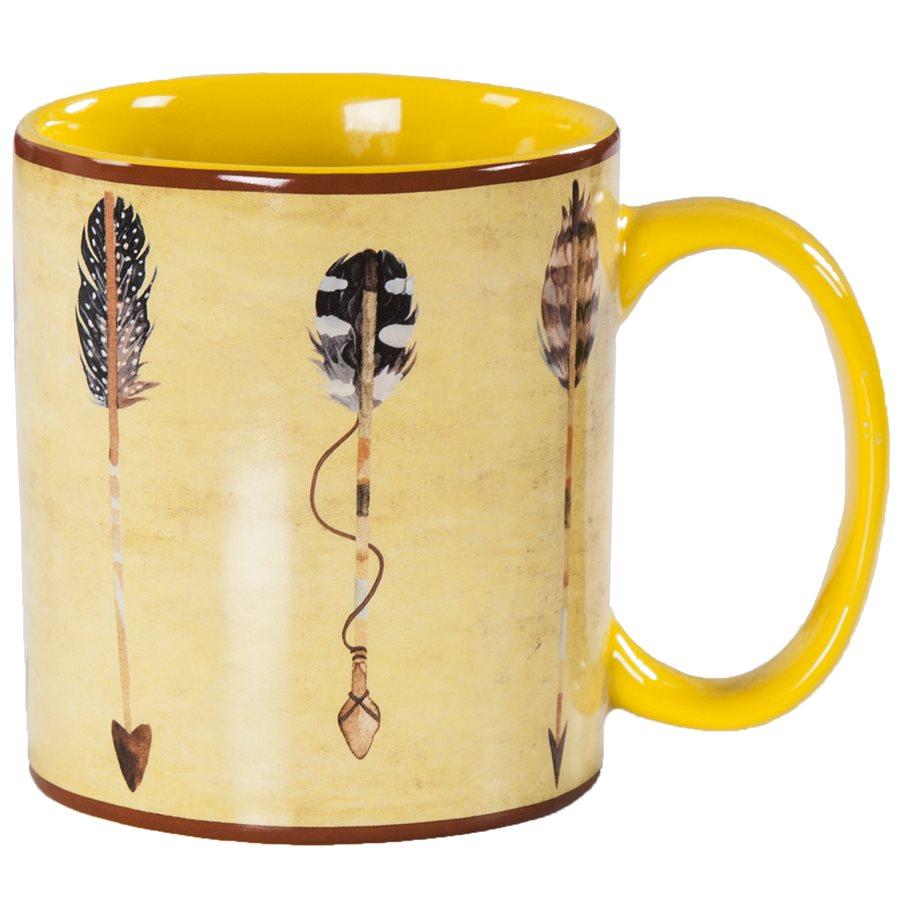 Large Arrow Design Mug, Set of 4 Mug Set
