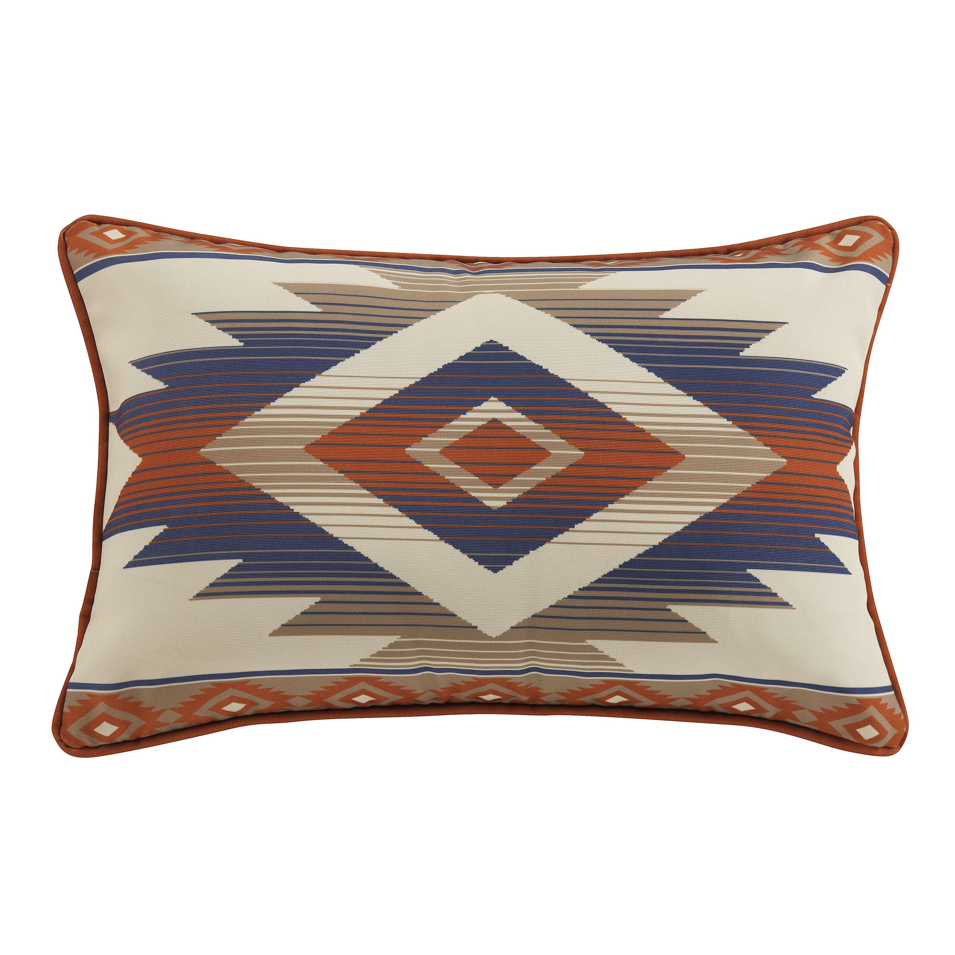 Blue Aztec Indoor/Outdoor Pillow Pillow