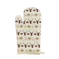Aztec Multi-Deer Printed Oven Mitt, Set of 5 Oven Mitt or Pot Holder
