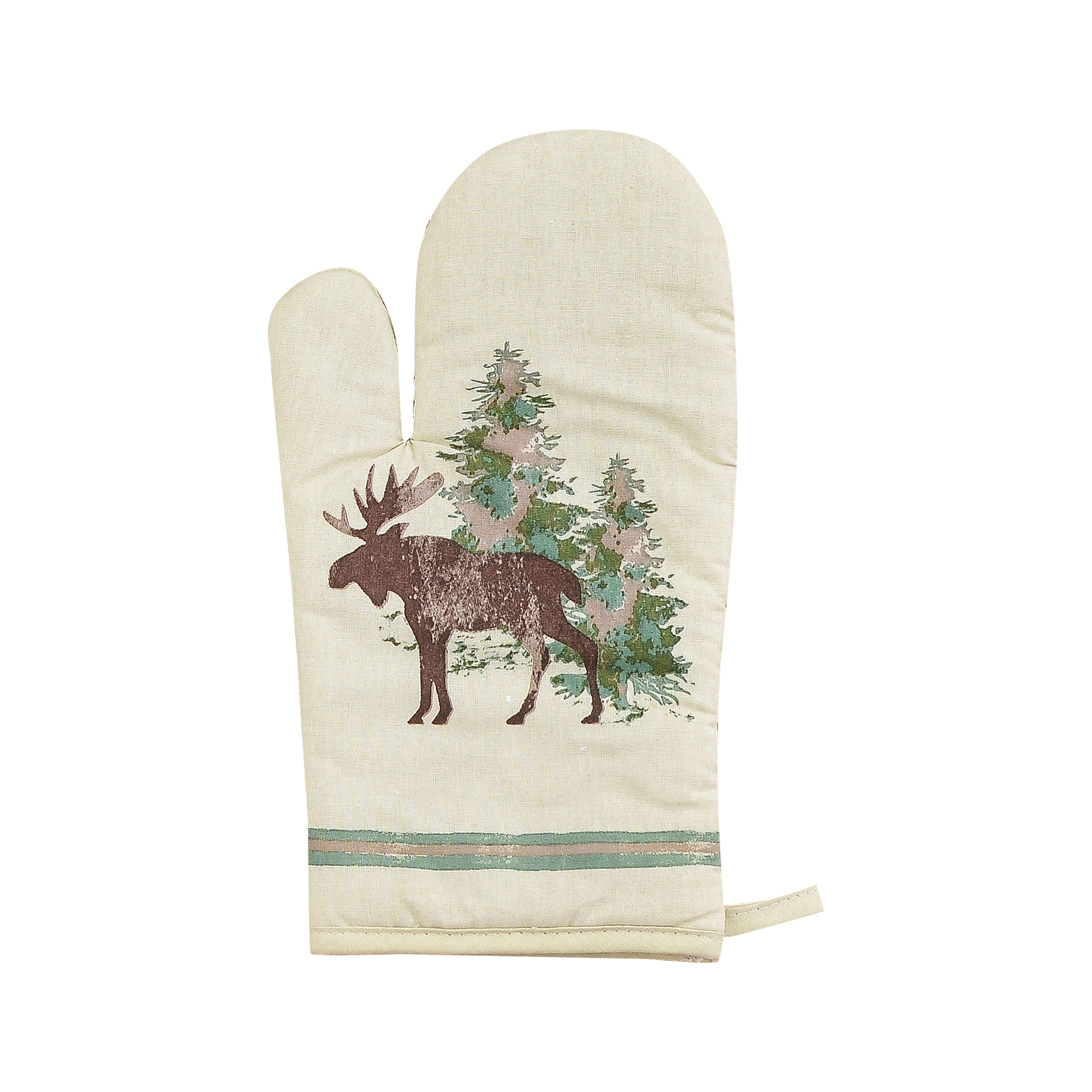 Scenery Tree Printed Oven Mitt, Set of 5 Oven Mitt or Pot Holder