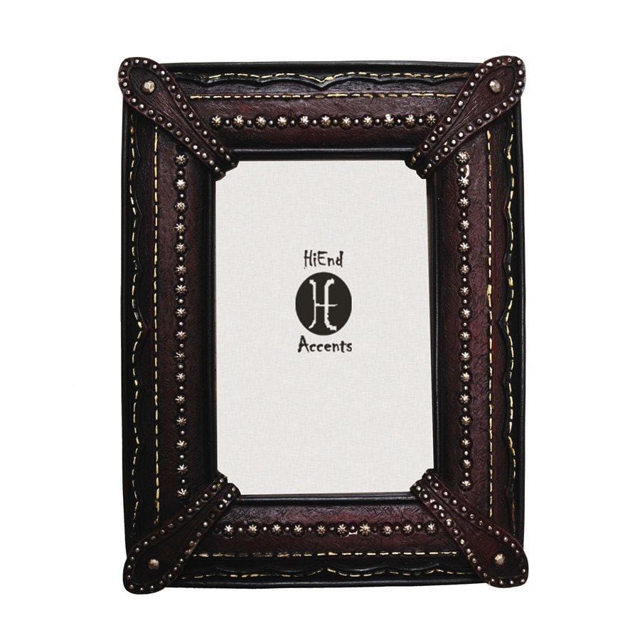 Corner Straps w/ Studding Faux Leather Picture Frame Picture Frame
