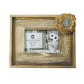 Wooden Burlap Bow Picture Frame Picture Frame