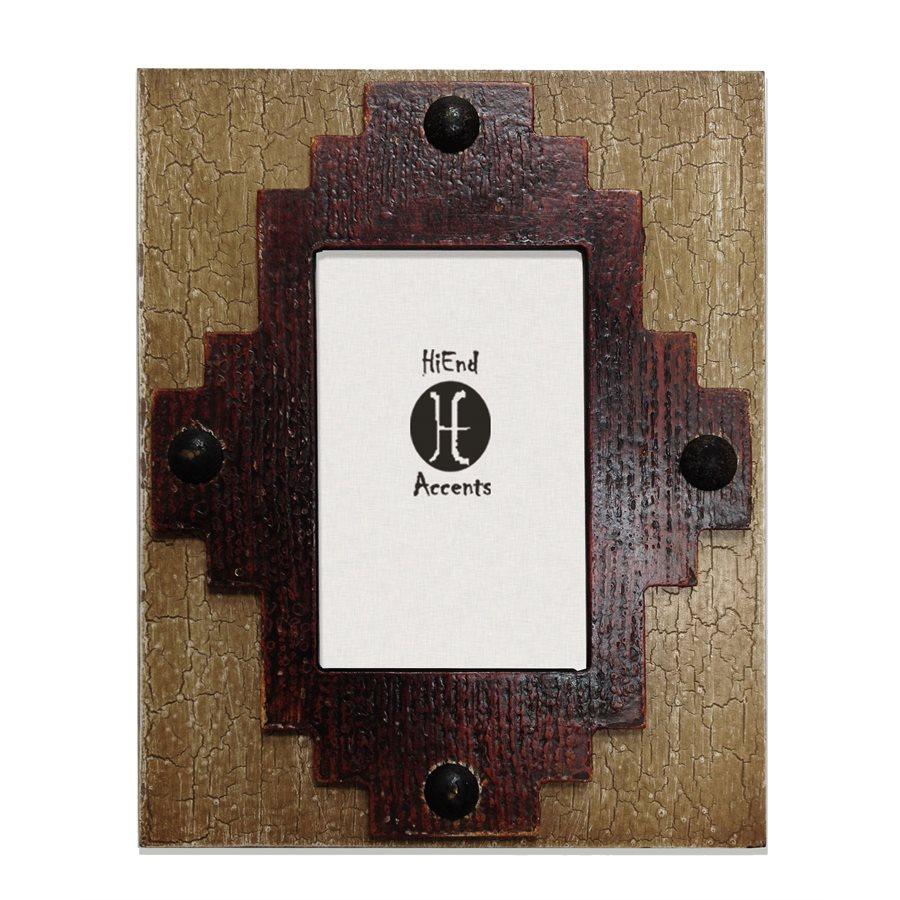 Santa Fe Center Picture Frame, Red Picture Frame
