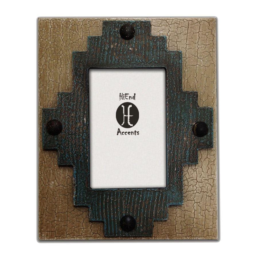 Santa Fe Center Picture Frame, Turquoise Picture Frame