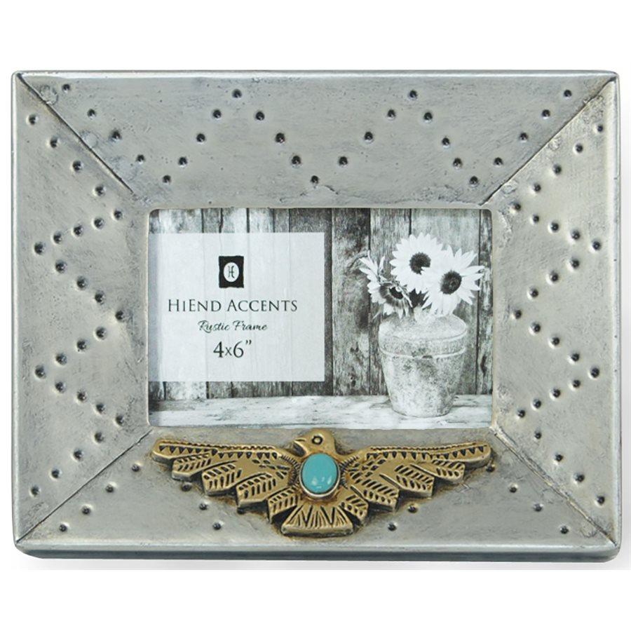 Silver Picture Frame w/ Thunderbird Picture Frame