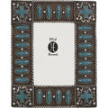 Turquoise Stones w/ Cross Picture Frame Picture Frame