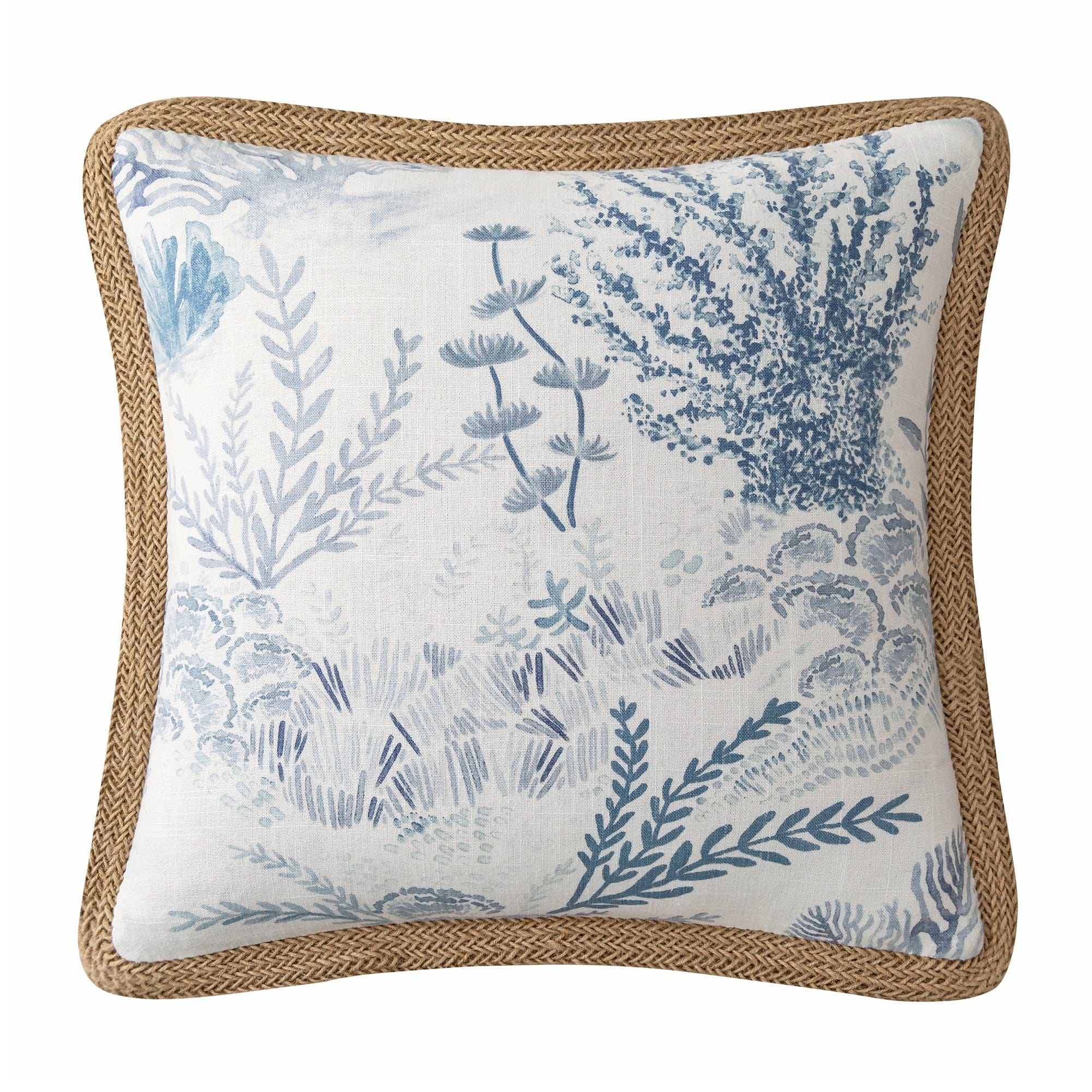 Oceania Jute Trim Square Pillow Pillow