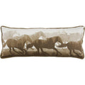 Brown & White Running Horse Body Pillow Pillow