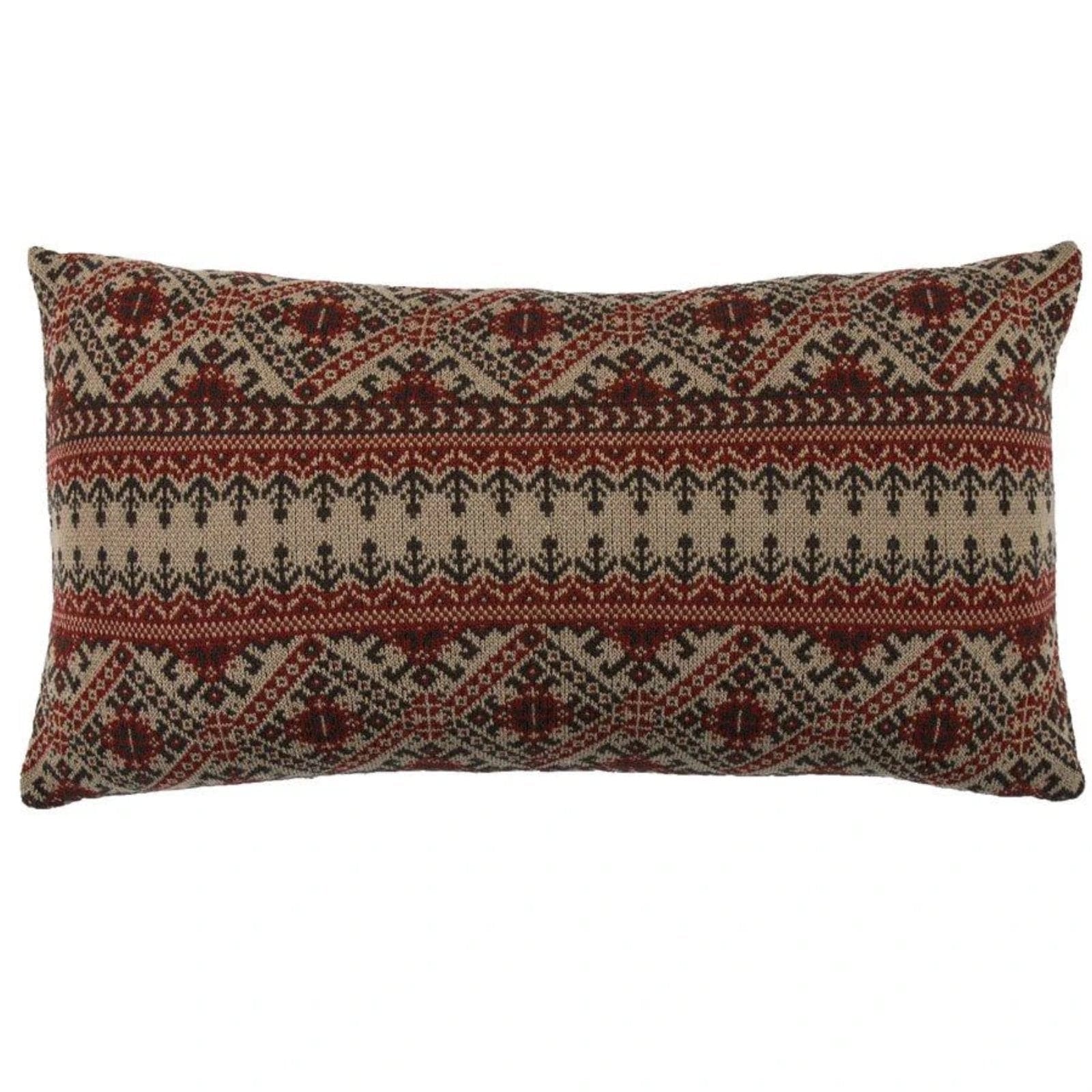 Fair Isle Knit Body Pillow Pillow