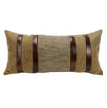 Highland Lodge Herringbone Faux Leather Lumbar Pillow Pillow