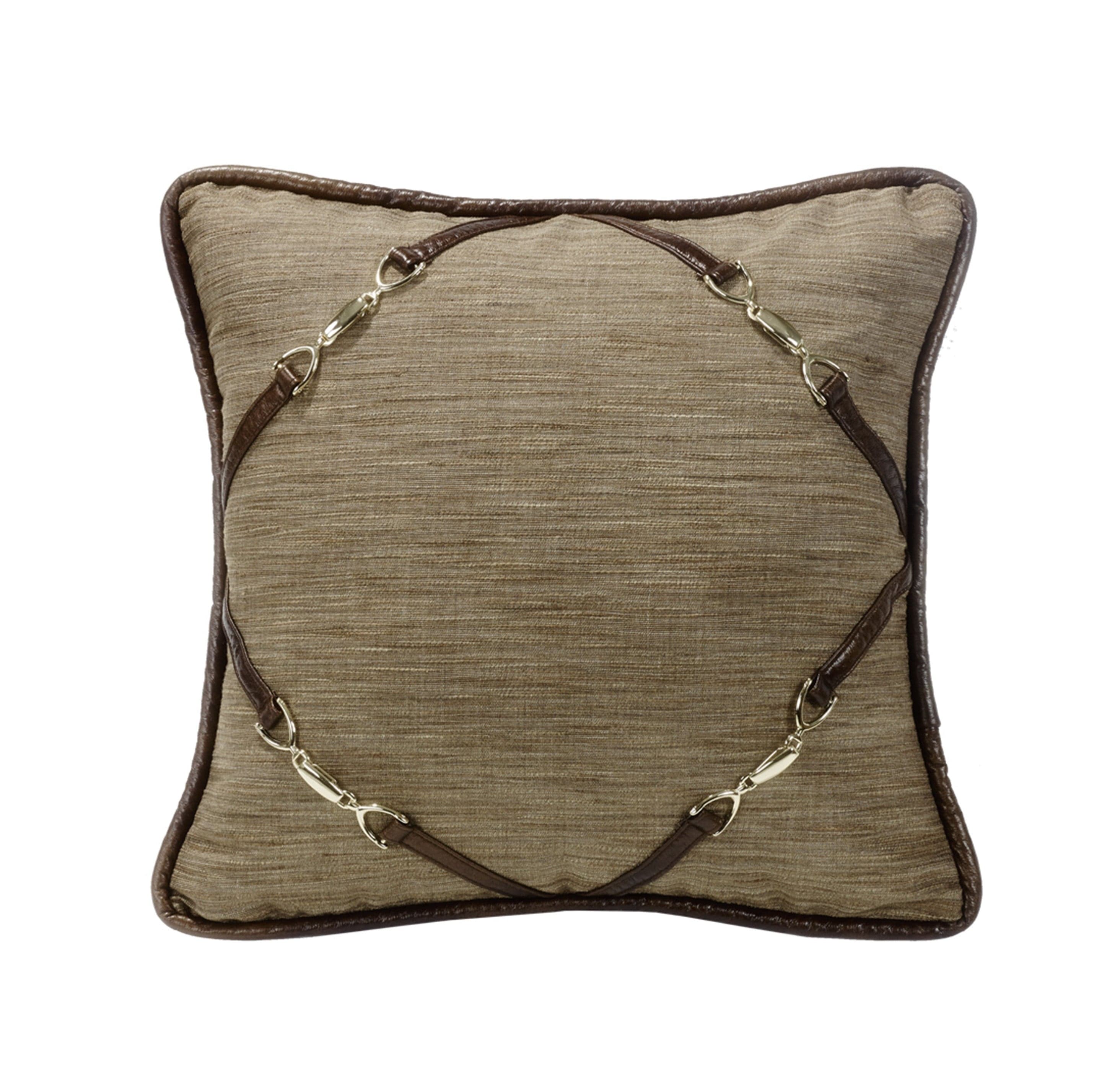 Highland Lodge Buckle Cornered Throw Pillow Pillow