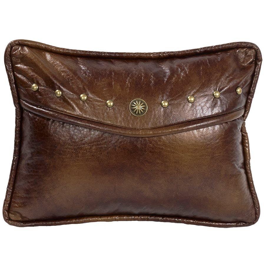 Ruidoso Studded Faux Leather Envelope Pillow Pillow