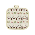 Aztec Multi-Deer Printed Pot Holder, Set of 10 Oven Mitt or Pot Holder