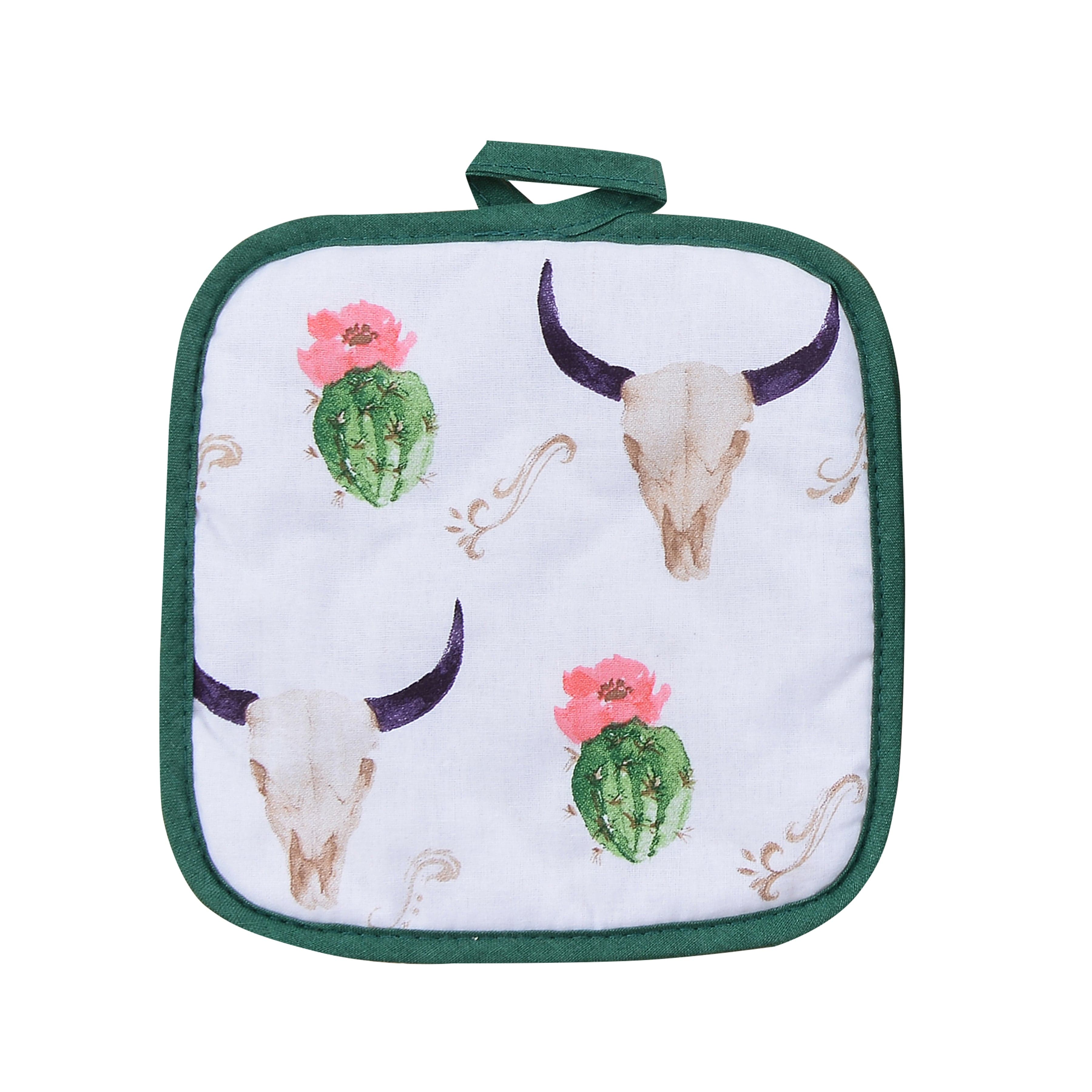 Skull/Cactus Pot Holder, Set of 10 Oven Mitt or Pot Holder