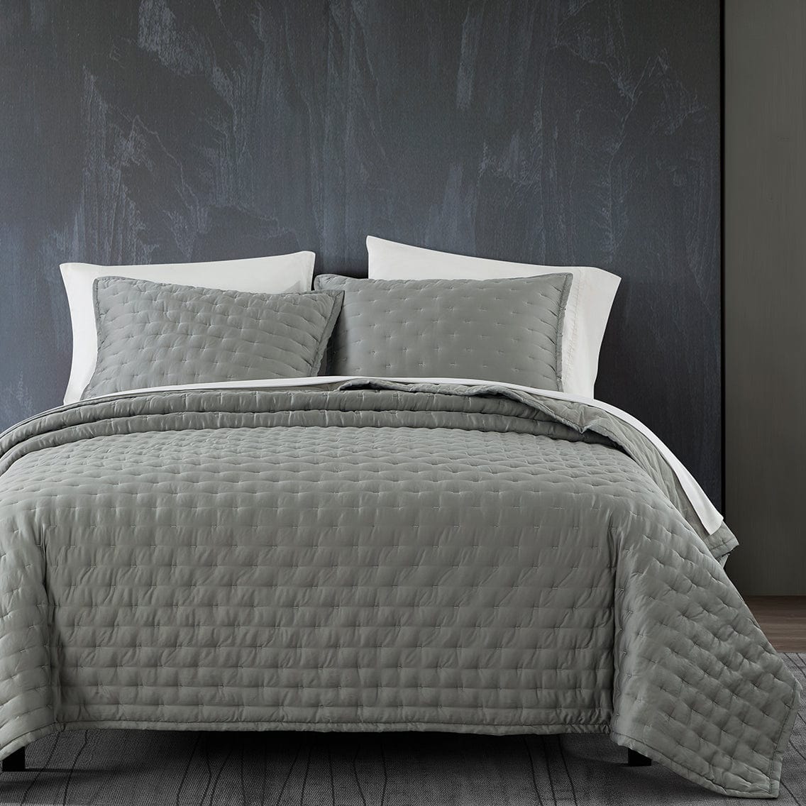 Eucalyptus Pintuck Quilt - Sage Quilt