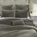 Stonewashed Cotton Velvet Quilt - Gray Quilt