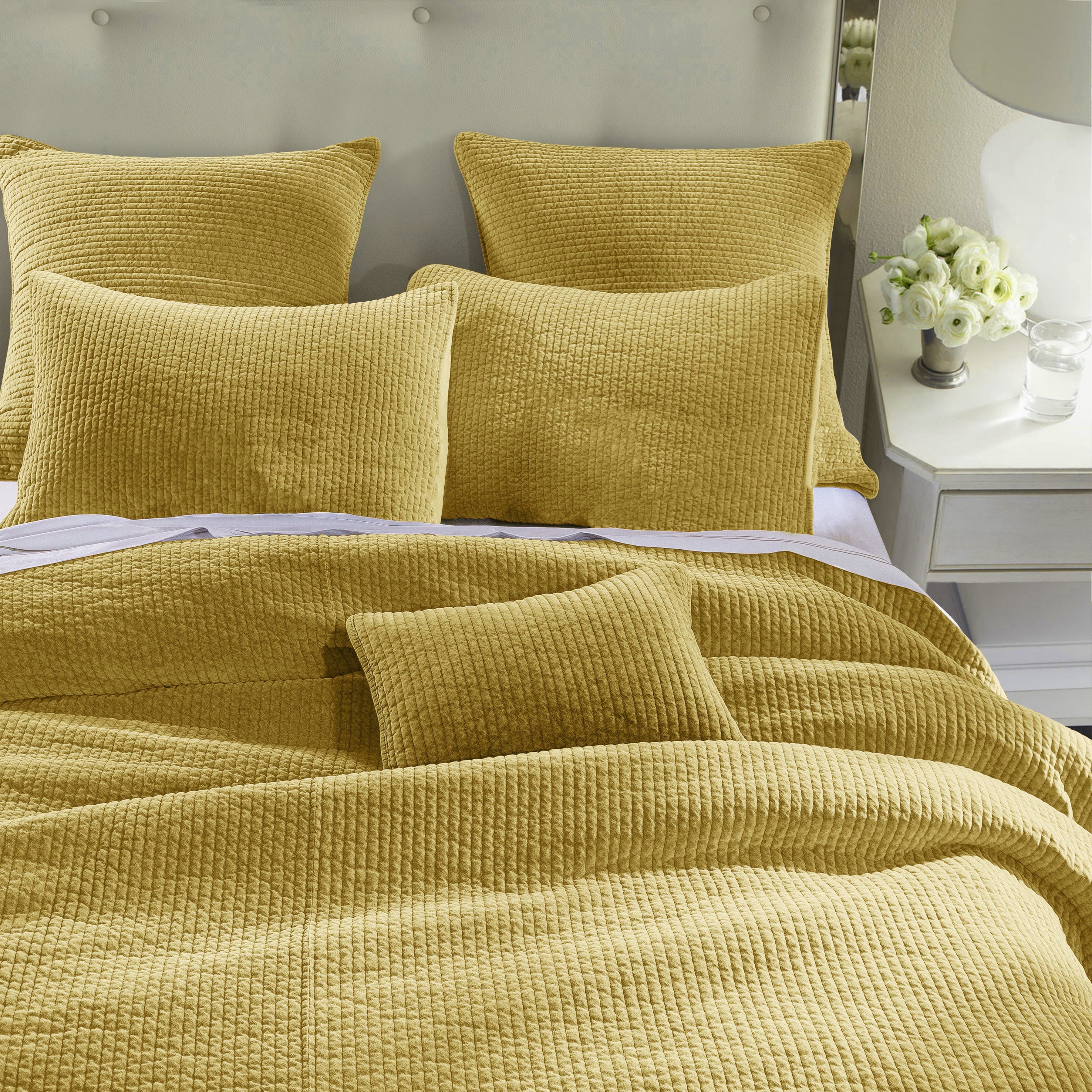Stonewashed Cotton Velvet Quilt - Tuscan Quilt