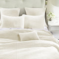 Stonewashed Cotton Velvet Quilt Set - Vintage White Quilt Set