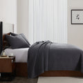 Stonewashed Cotton Gauze Quilt - Charcoal Quilt