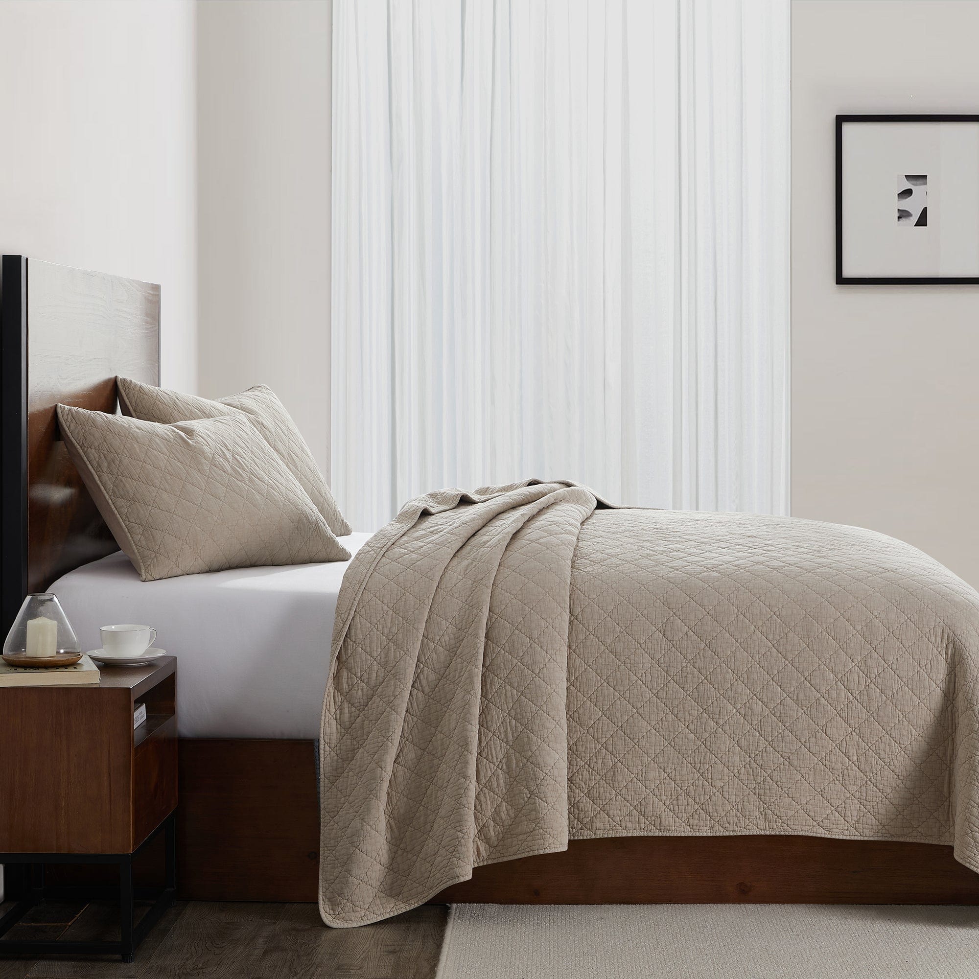 Stonewashed Cotton Gauze Quilt - Sable Quilt