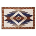 Aztec Blue & Terra Cotta Kitchen/Bath Rug Bath or Kitchen Rug