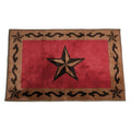 Star Scroll Motif Rug Bath or Kitchen Rug