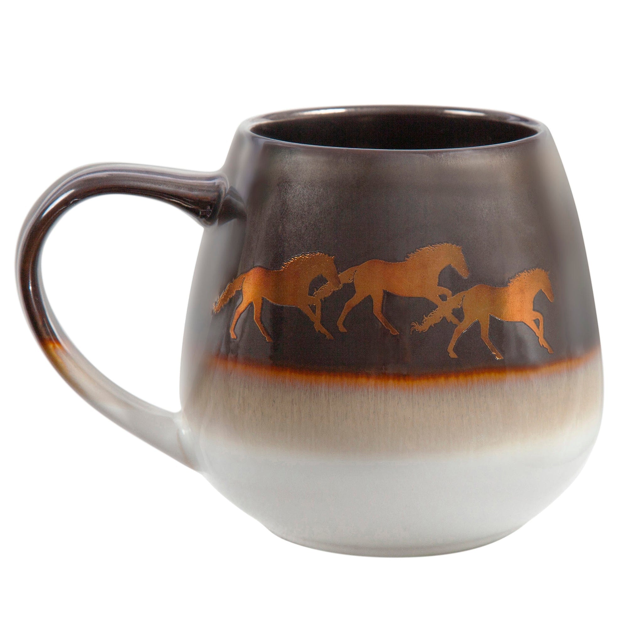 Running Remuda Ceramic Mug, Set of 4 Mug Set