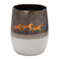 Running Remuda Ceramic Wastebasket Wastebasket
