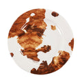 Elsa Cowhide Melamine Salad Plates, Set of 4 Plate