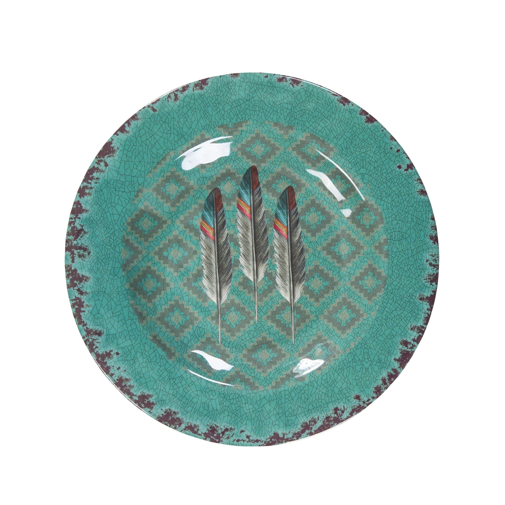 Feather Melamine Salad Plates, Set of 4 Plate