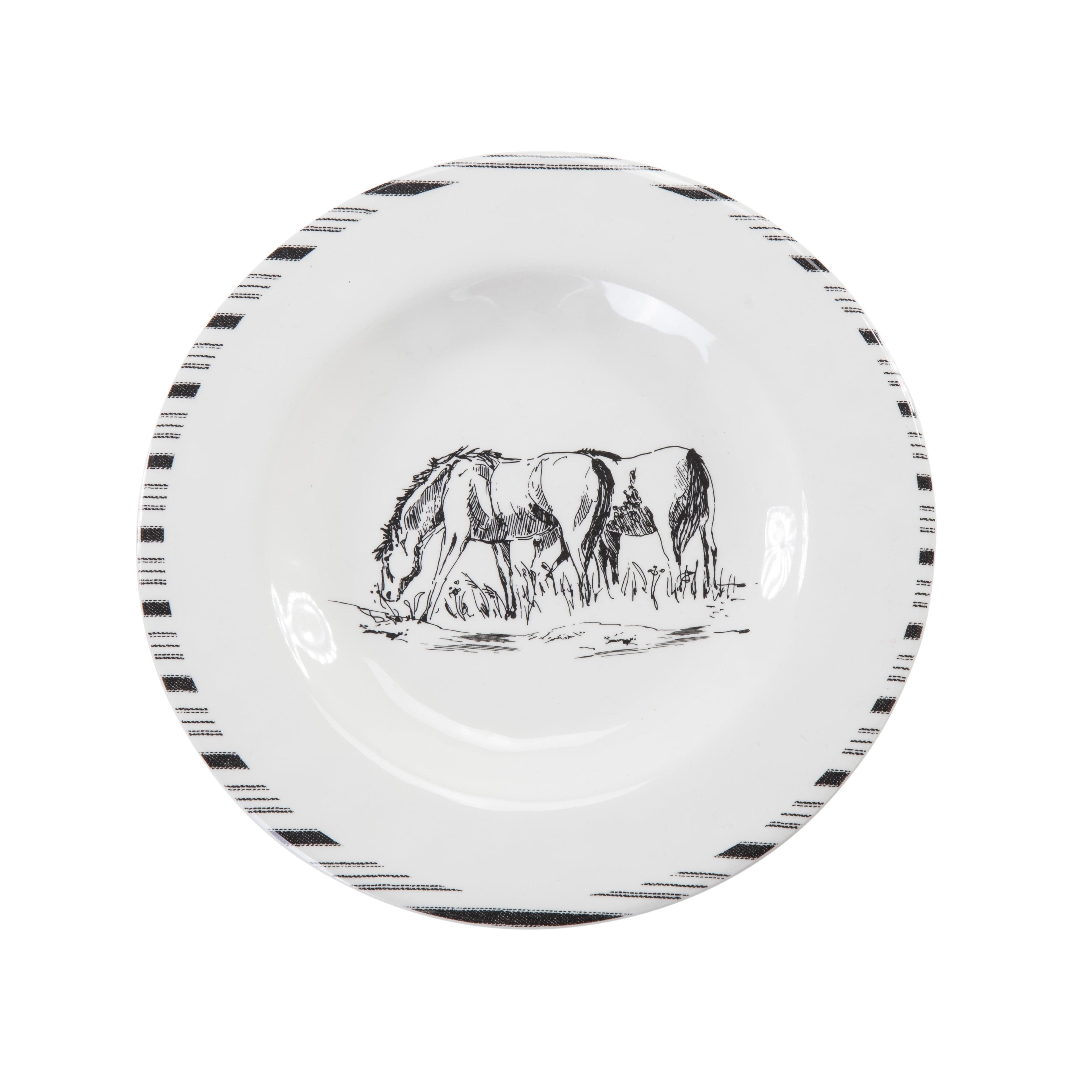 Ranch Life Melamine Salad Plates, Set of 4 Plate