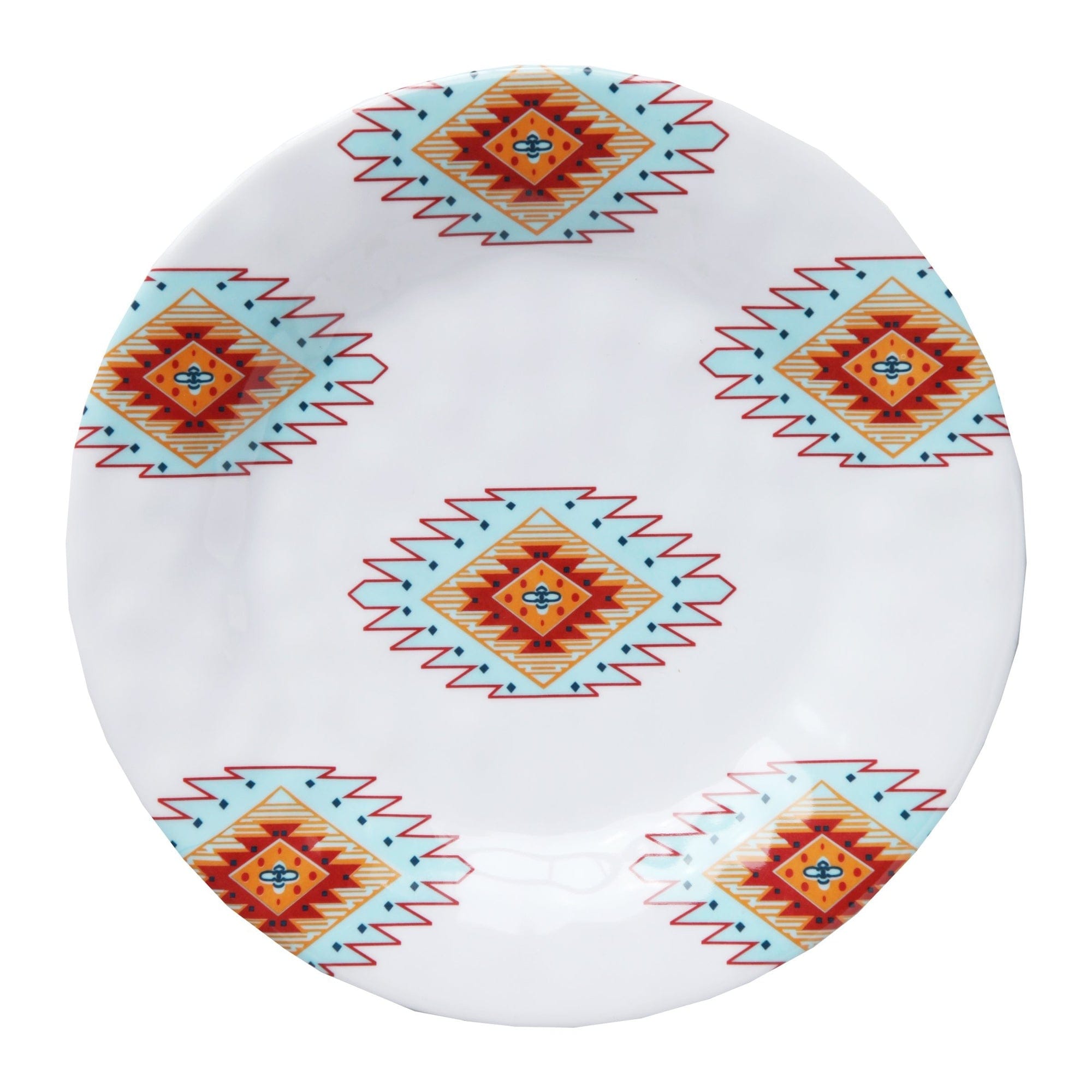 Southwest Motif Melamine Salad Plates, Set of 4 Plate