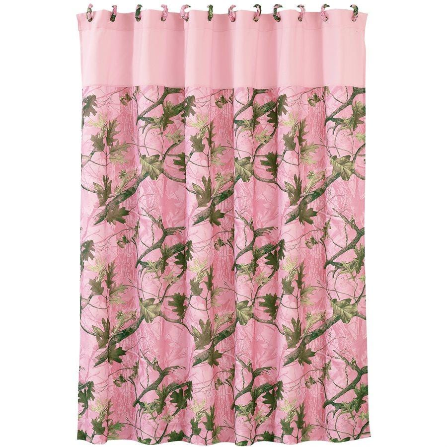 Pink Oak Camo Shower Curtain Shower Curtain