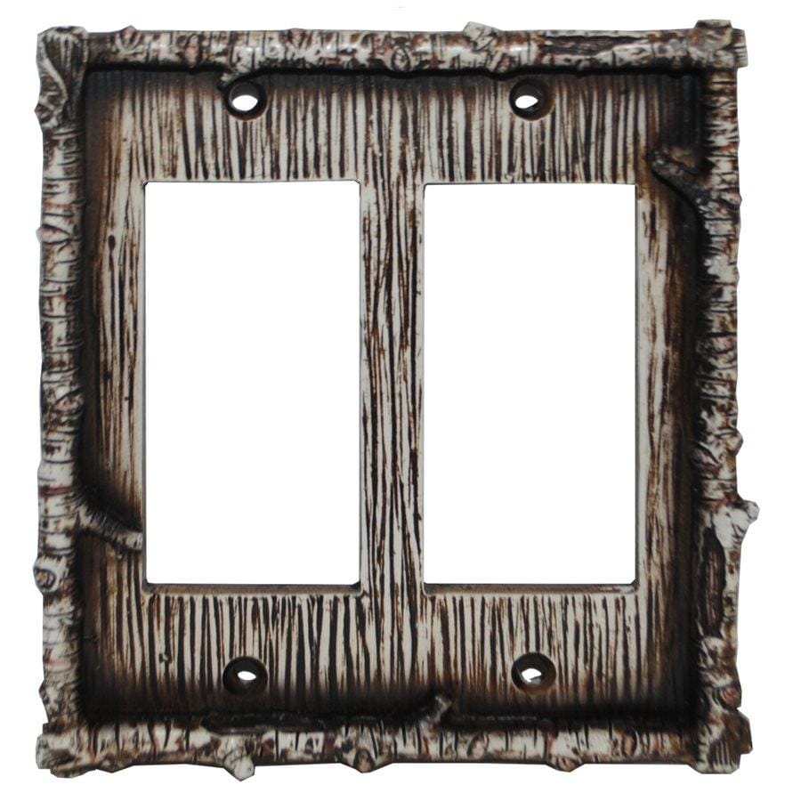 Birch Twig Double Rocker Wall Switch Plate Switch and Outlet Wall Plate