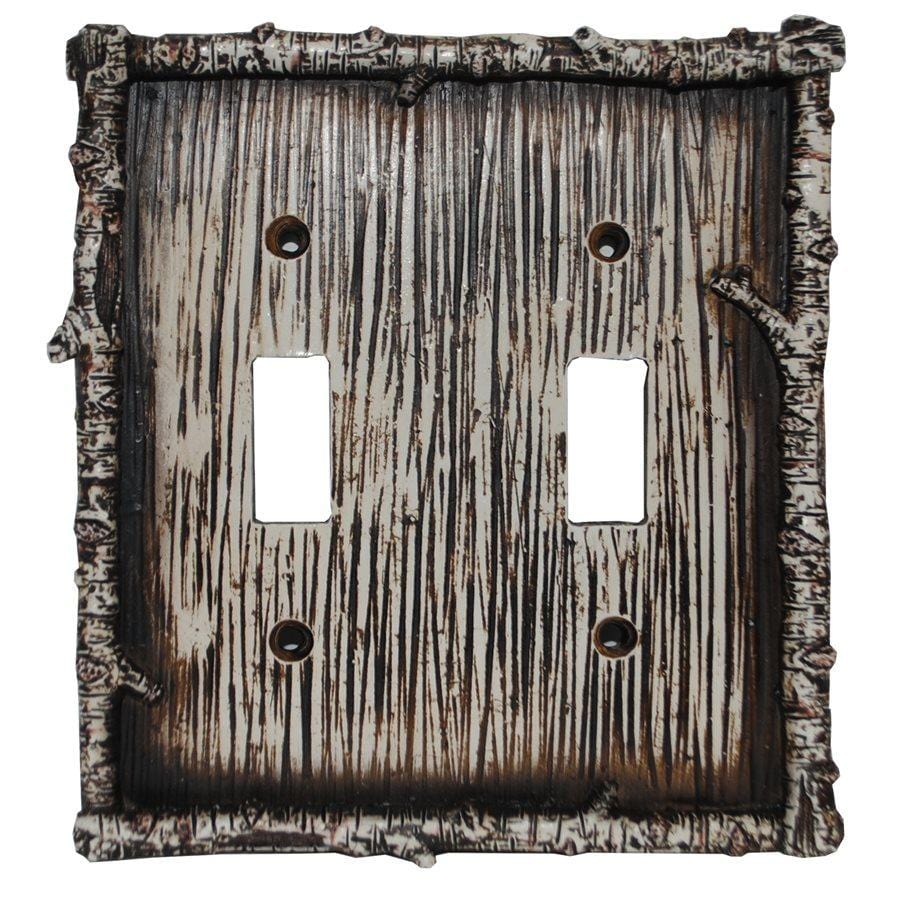 Birch Twig Double Switch Wall Plate Switch and Outlet Wall Plate