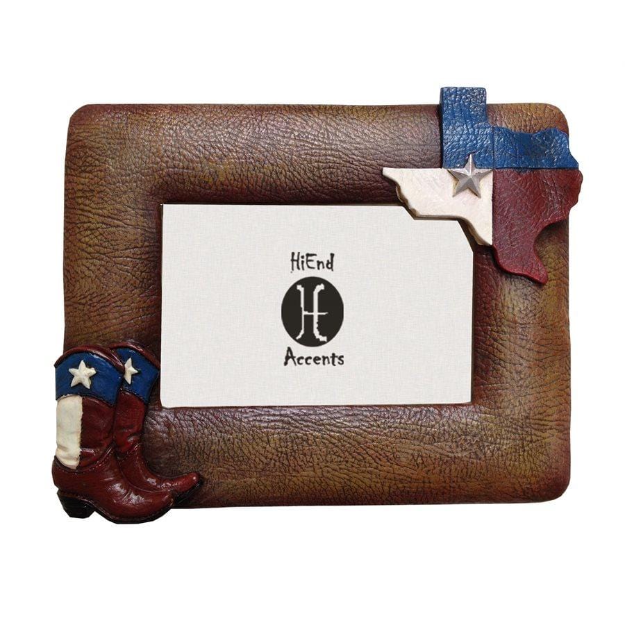 Texas Flag & Boots Picture Frame Picture Frame