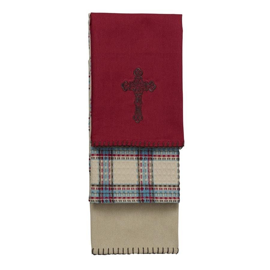 3-pc Cross Kitchen Towel Set Towel Set