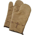 Barbwire Embroidered Cross Oven Mitt, Set of 5 Oven Mitt or Pot Holder