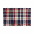 South Haven-Blue Plaid Rope Detailed 4PC Placemat Table Linens