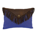 Denim Envelope Fringe Pillow Pillow