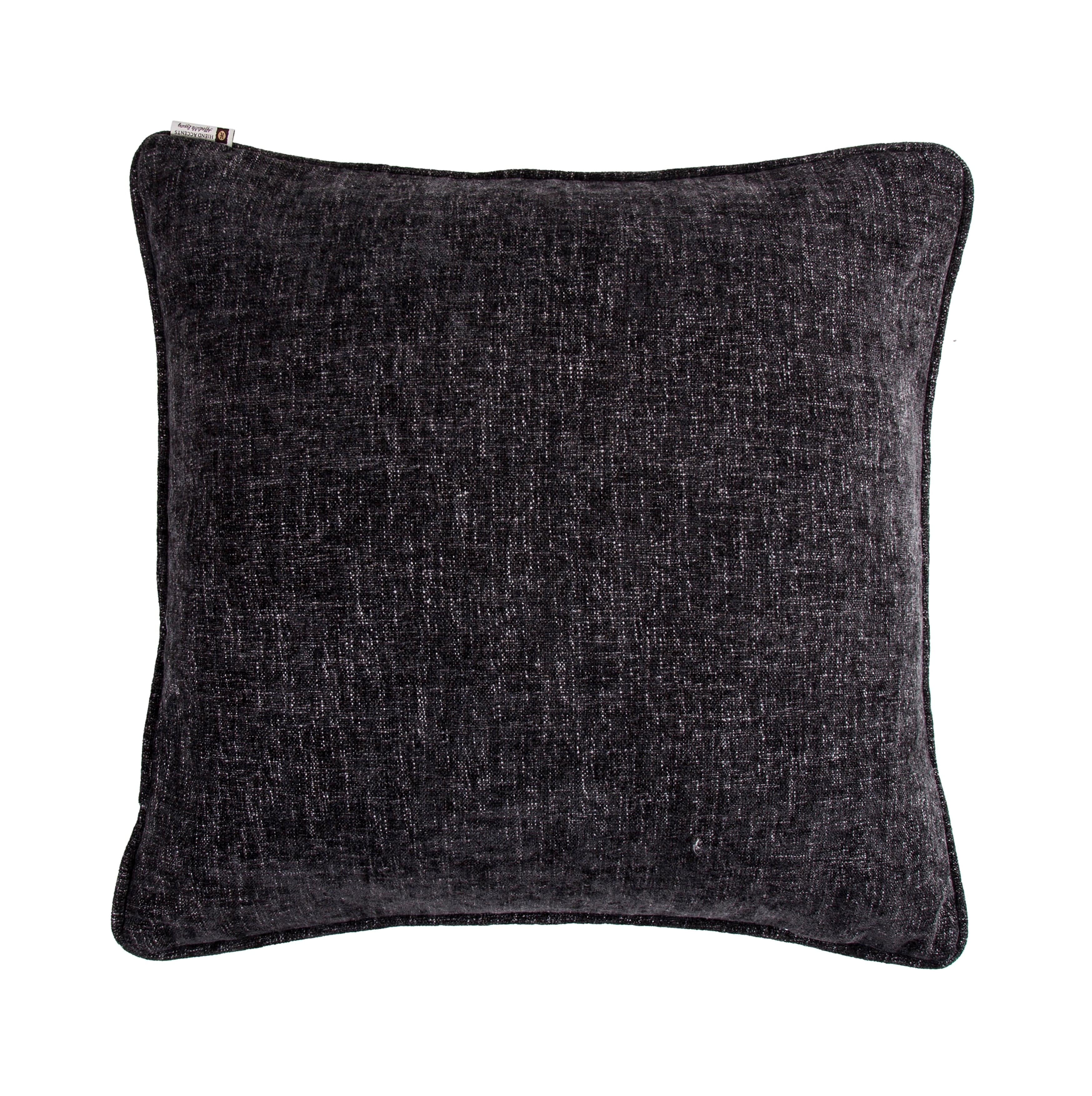 Amelia Charcoal Gray Twill Euro Sham Euro Sham