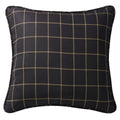 Ashbury Black Woven Tweed Euro Sham Euro Sham