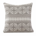 Fair Isle Knit Euro Sham - Taupe Euro Sham