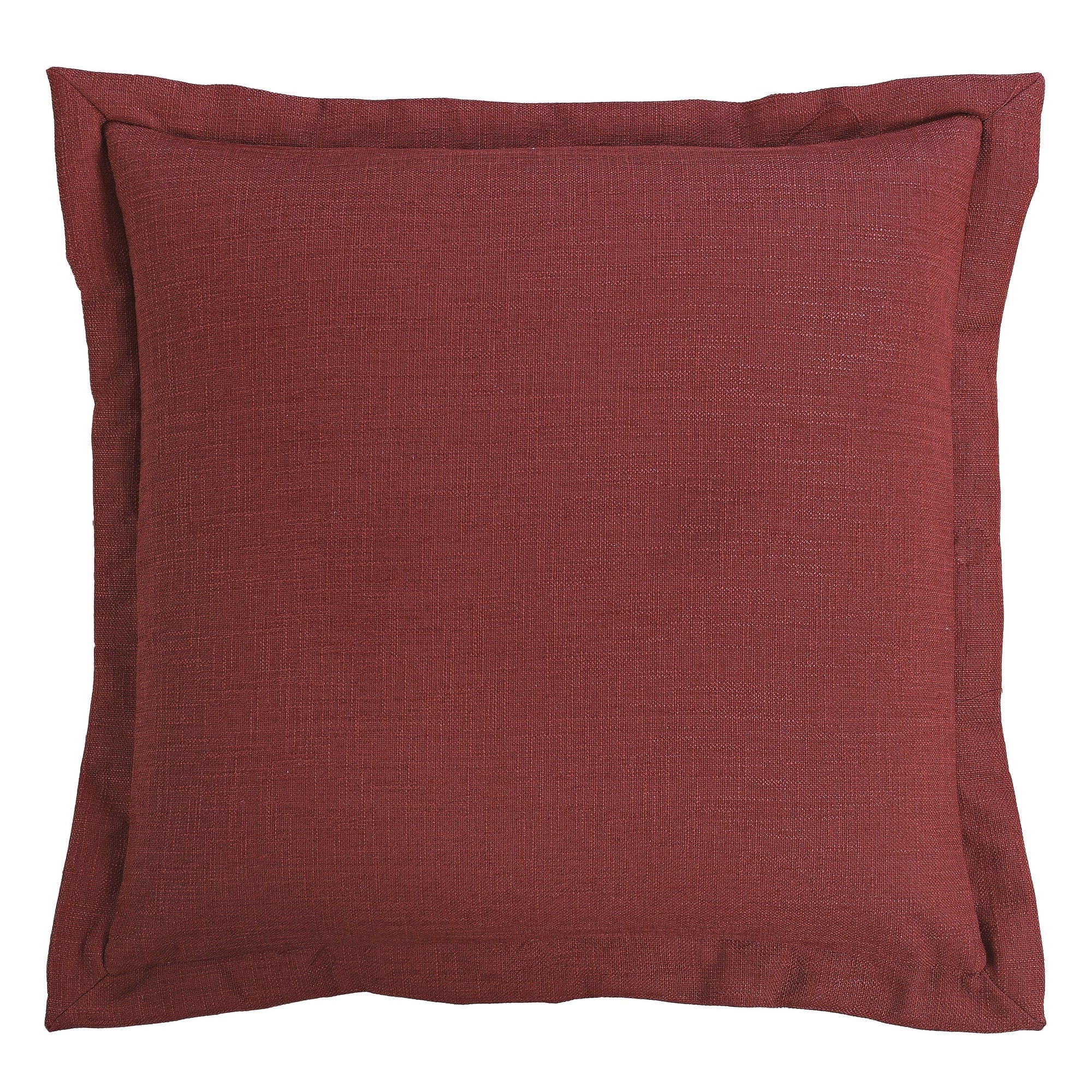 Ruidoso Garnet Red Flanged Euro Pillow Sham Pillow