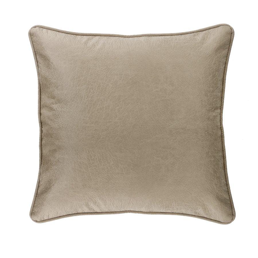 Silverado Buff Gray Faux Leather Euro Sham Euro Sham