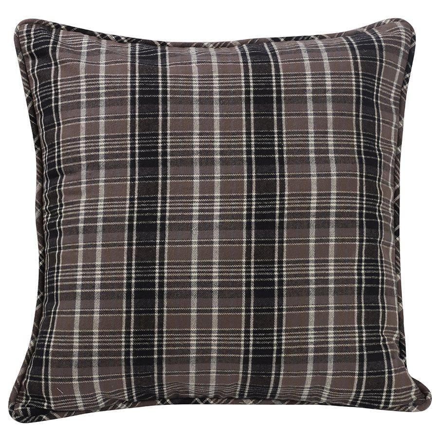 Whistler Black, Gray & Cream Plaid Euro Sham Euro Sham