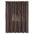 Clearwater Pines Chocolate Shower Curtain Shower Curtain