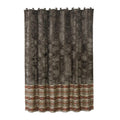 Silverado Charcoal Velvet Shower Curtain Shower Curtain