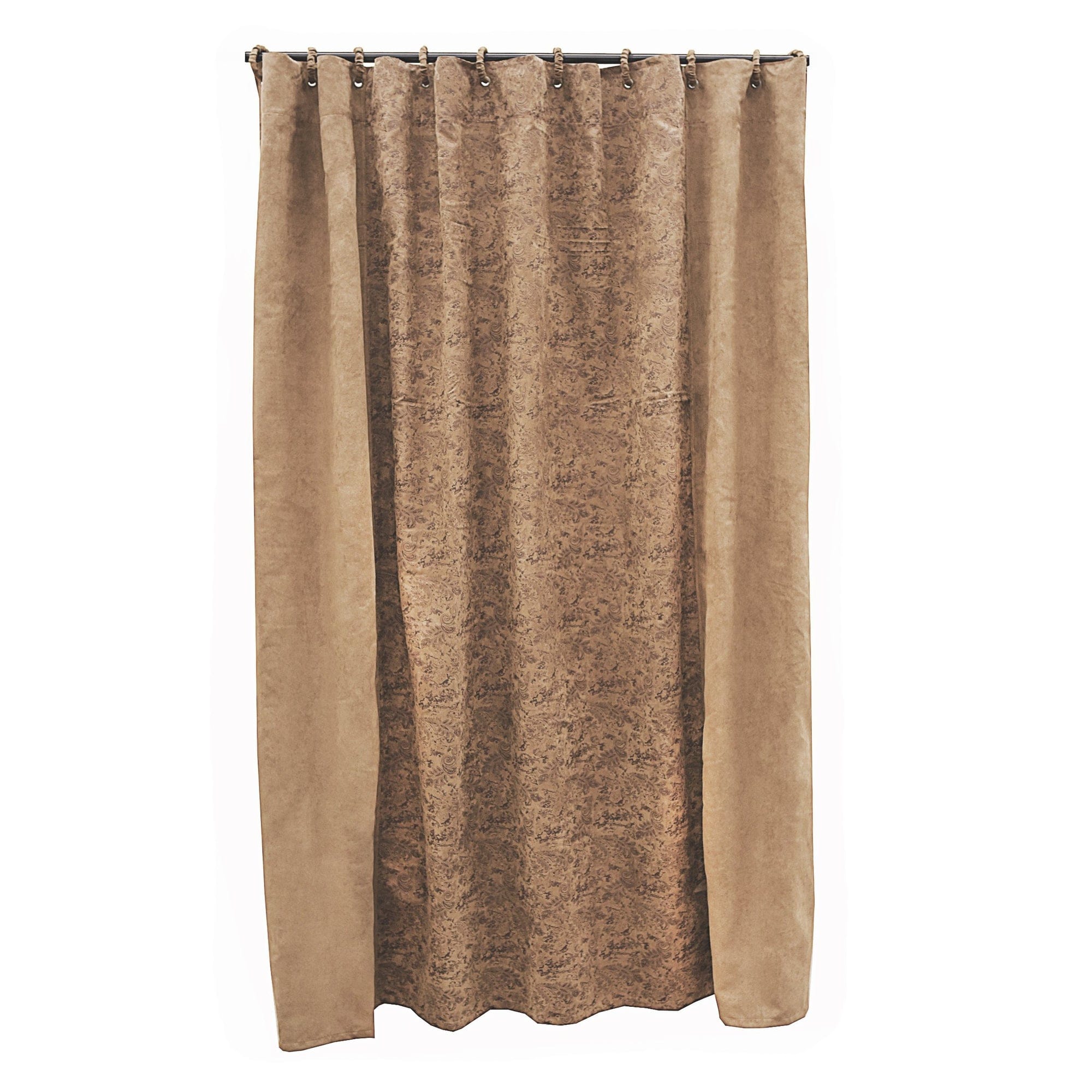 Small Paisley Shower Curtain,  Light Tan Shower Curtain